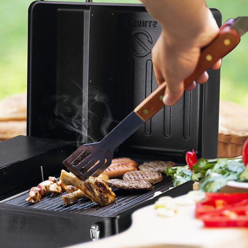 Z GRILLS 200A Portable Wood Pellet Grill & Smoker 8 in 1 BBQ Grill Digital Control System, 202 Sq in Black