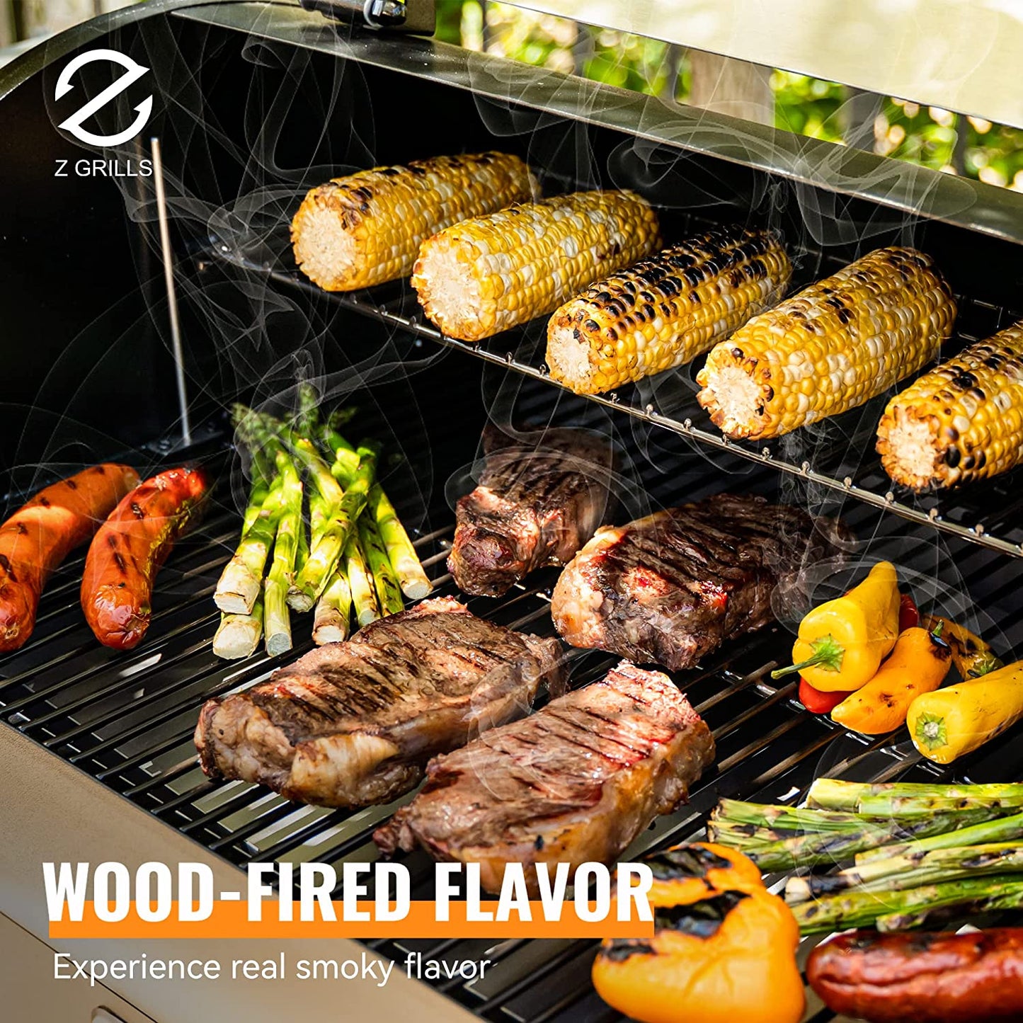 Z GRILLS 8 in 1 BBQ Pellet Grill & Smoker Auto Temperature Control ZPG-7002E