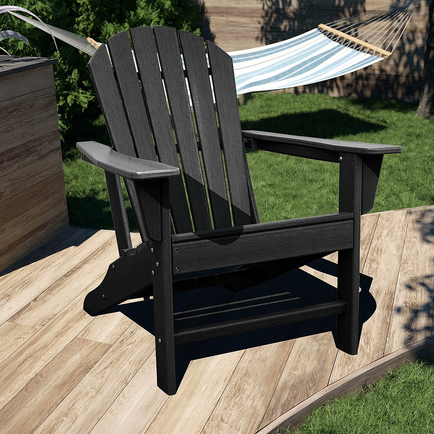HDPE Adirondack Chair Black