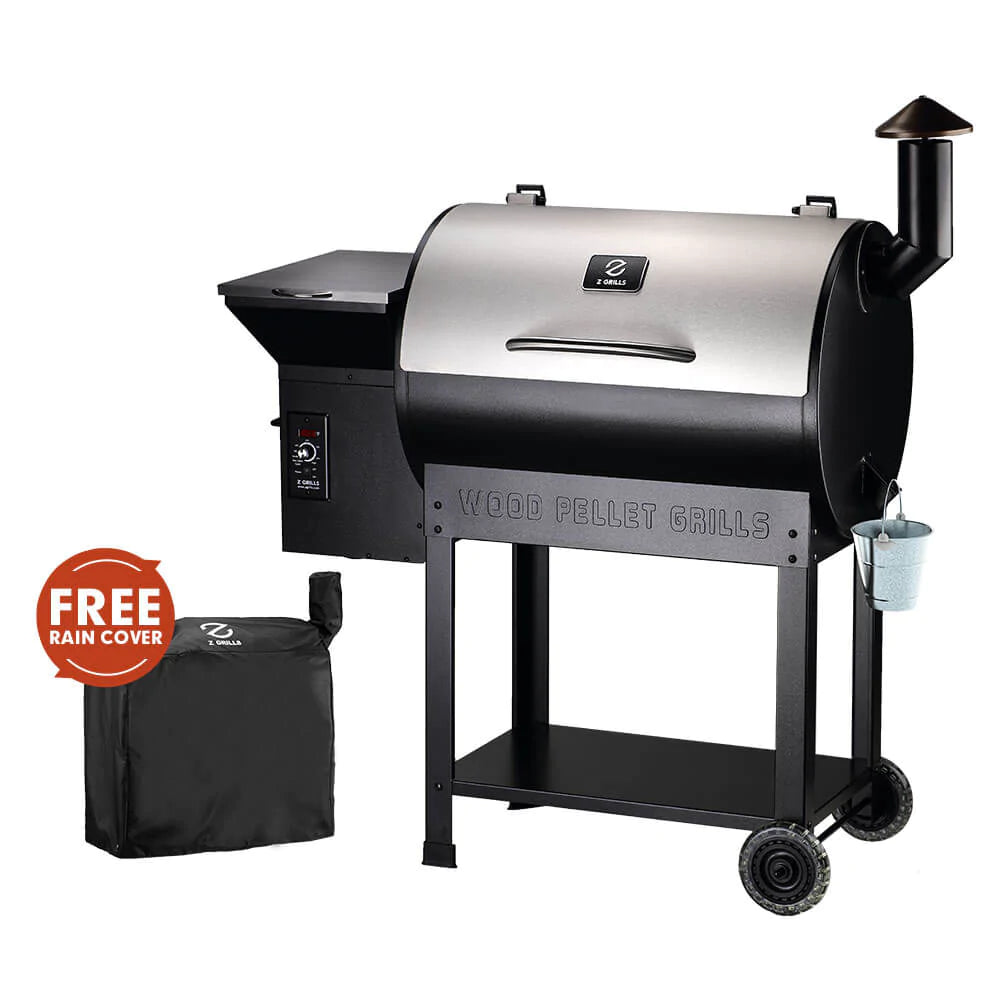 Z GRILLS 8 in 1 BBQ Pellet Grill & Smoker  Auto Temperature Control ZPG-7002E