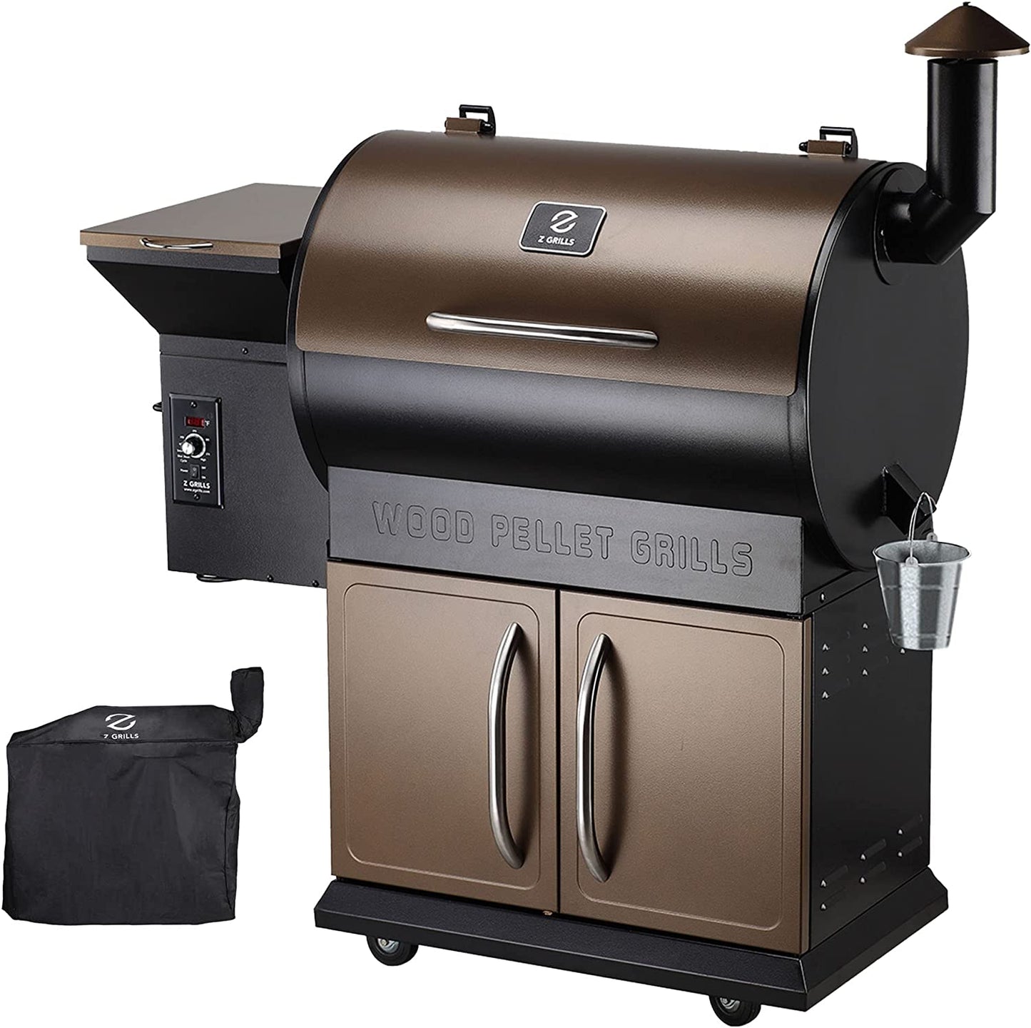 Z GRILLS Wood Pellet Grill & Smoker, 8 in 1 BBQ Grill Auto Temperature Control ZPG-700D