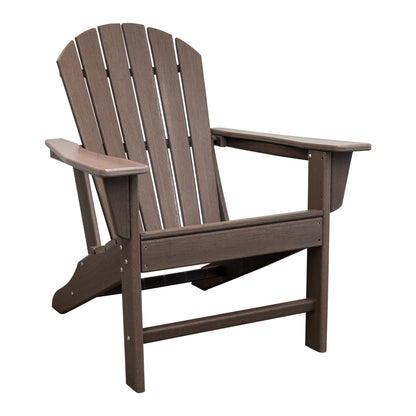HDPE Adirondack Chair Dark Brown